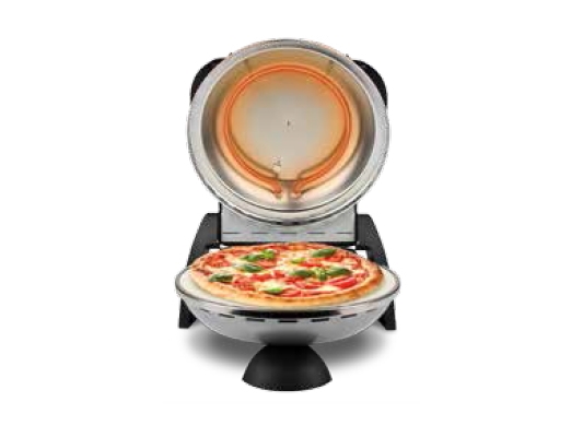 G3 Ferrari Delizia, 1 pizza/pizzor, Svart, Silver, Rostfritt stål, 31 cm, Mekanisk, 400 ° C