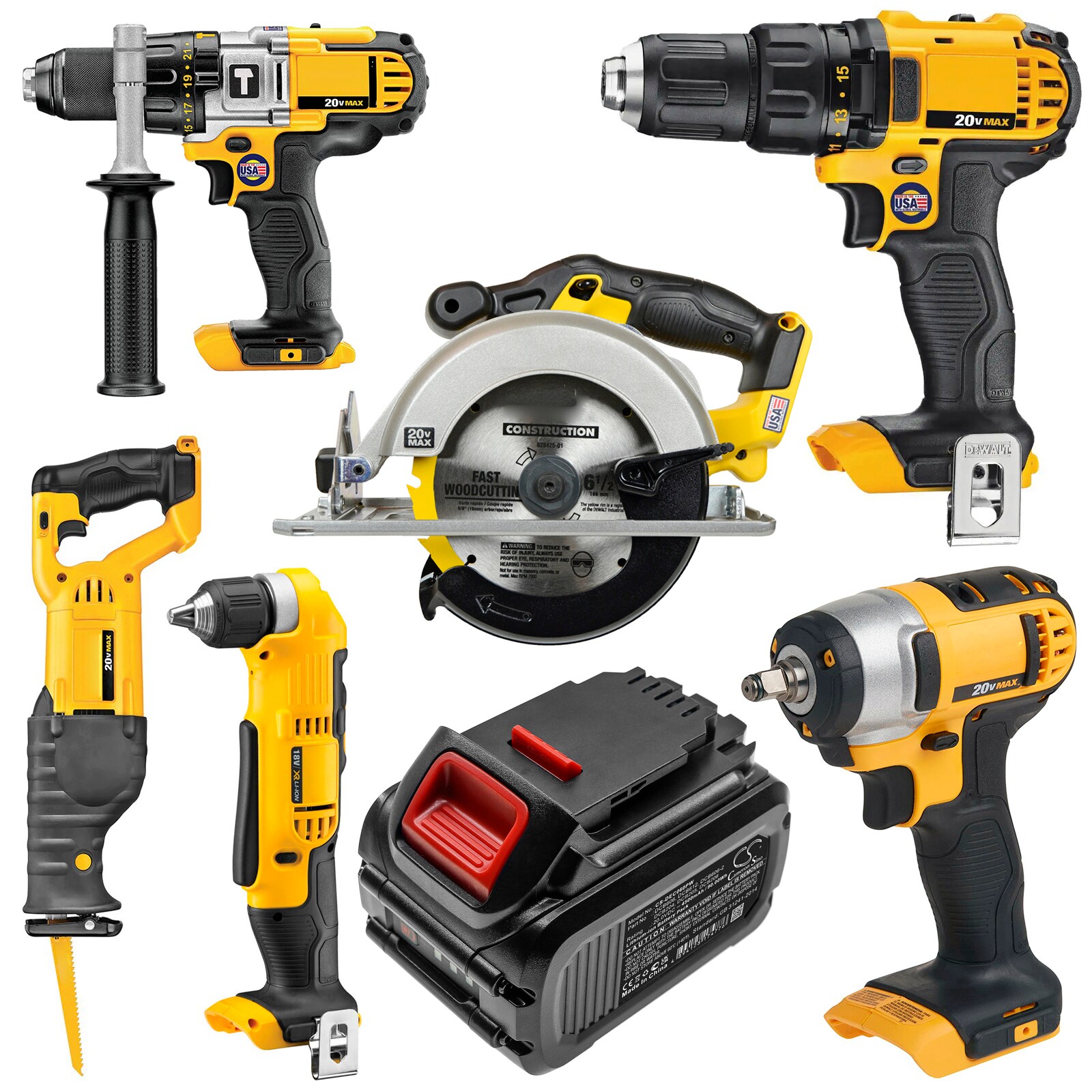 Batteri till Elverktyg för DeWalt 20V MAX, 60V MAX, 120V MAX m.fl., bild 5