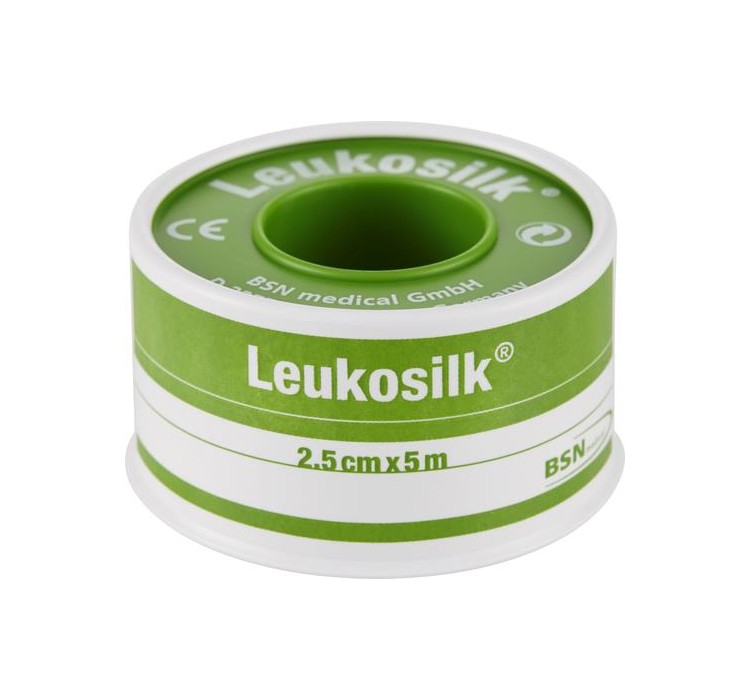 Leukosilk häfta 5 m x 2,5 cm, 1 st