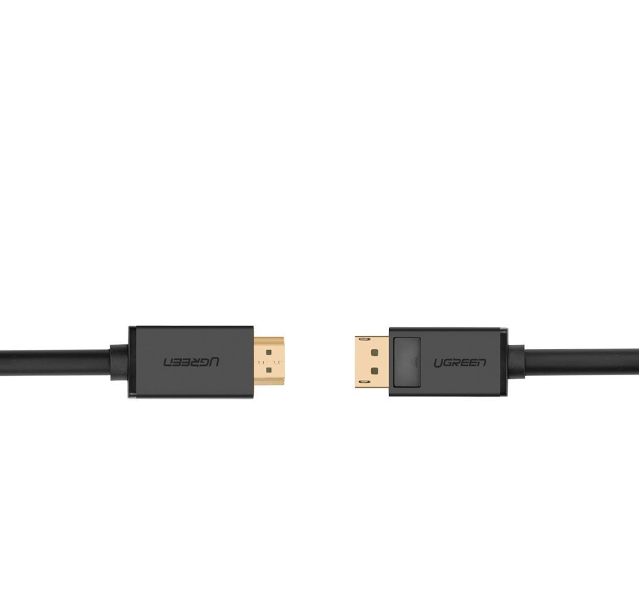 Ugreen enkelriktad DisplayPort till HDMI-kabel 4K 30Hz, 32AWG, 1,5m - Svart, bild 3