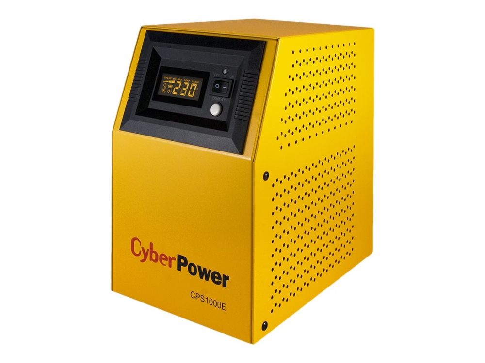 CyberPower CPS1000E - UPS - AC 220/230/240 V - 700 Watt - 1000 VA - utan batteri - utgångskontakter: 2 - gul