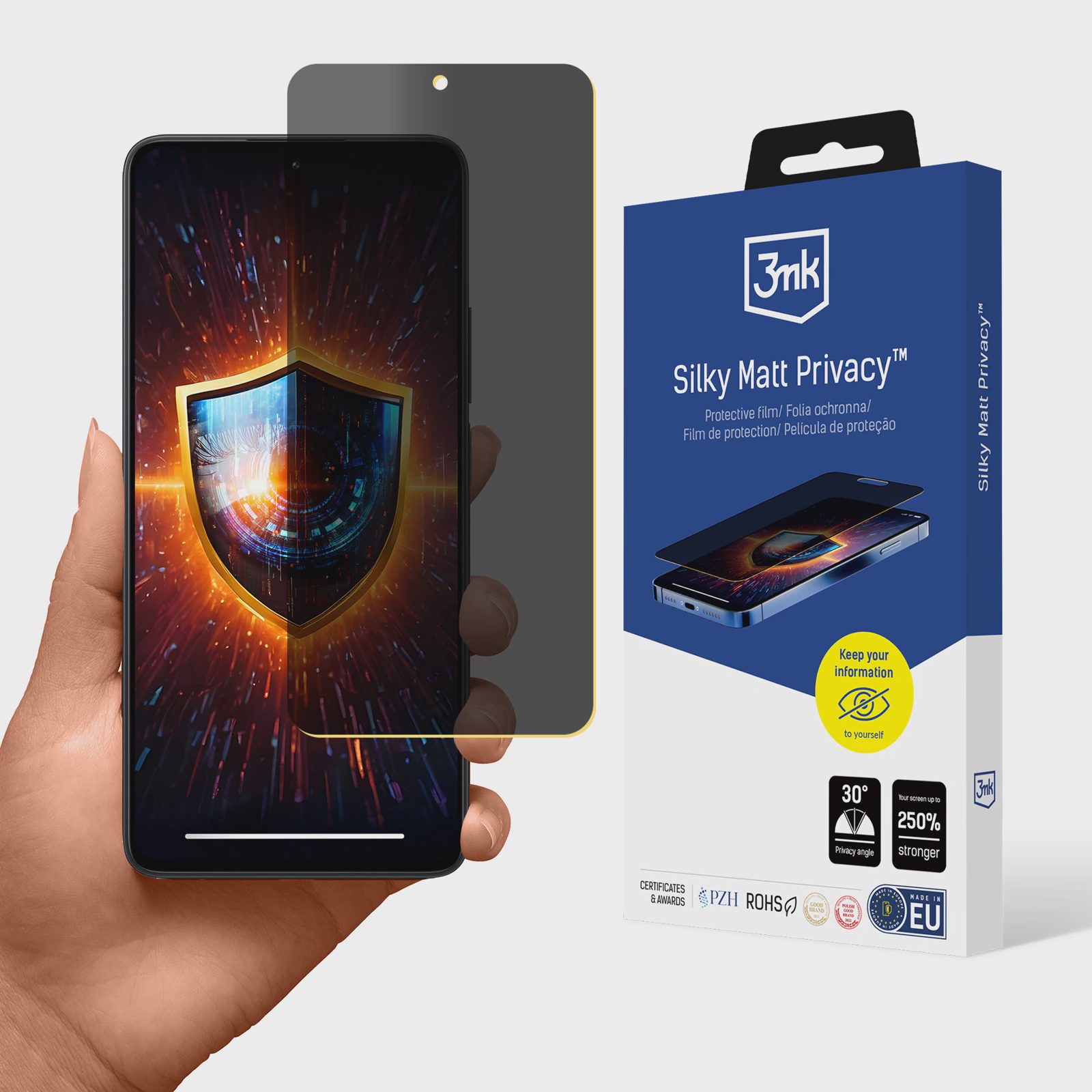 Sekretessfilm, matt 3mk Silky Matt Privacy för Xiaomi Redmi Note 13 4G