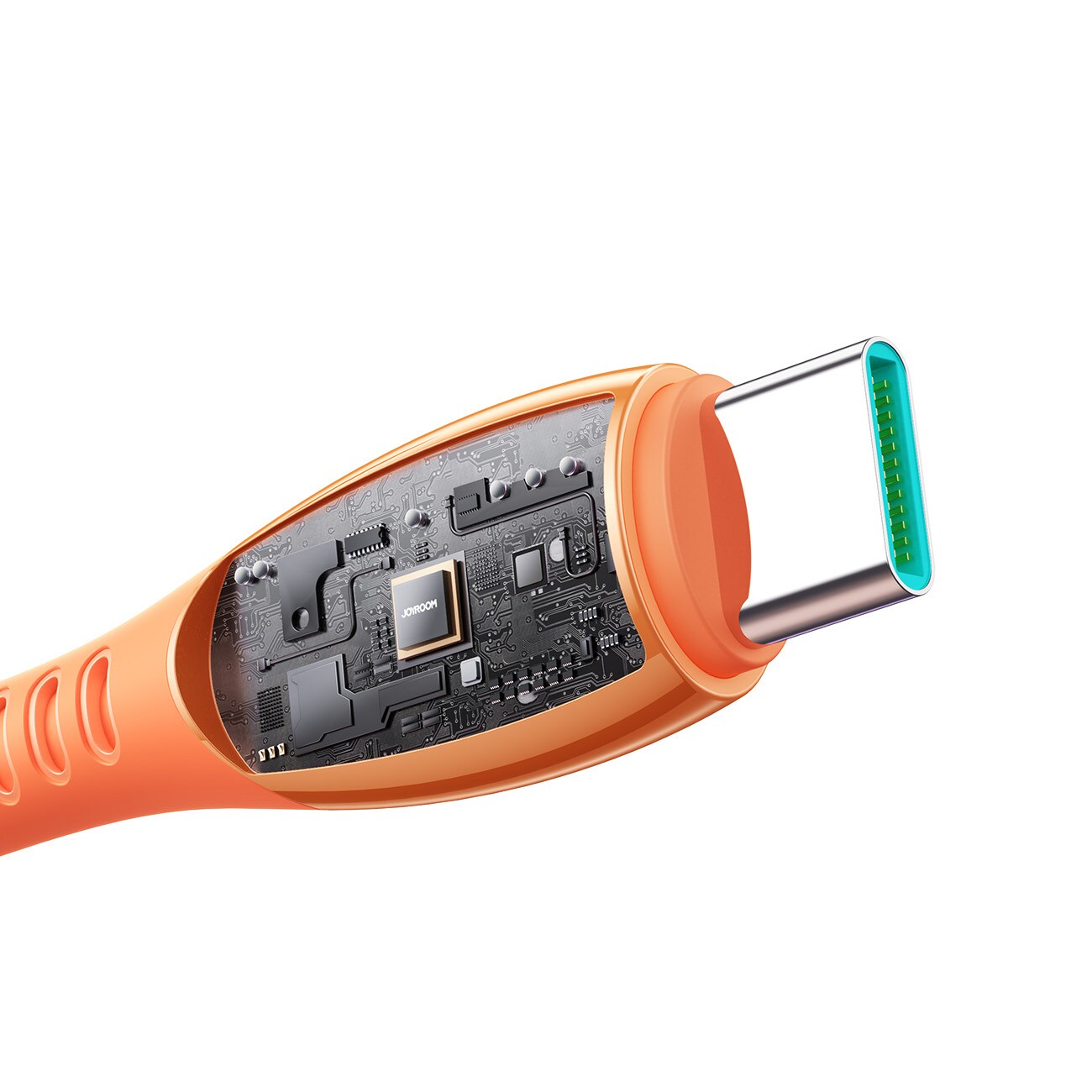 Joyroom S-A59 snabbladdningskabel USB-A till USB-C 1,2m – Orange, bild 4