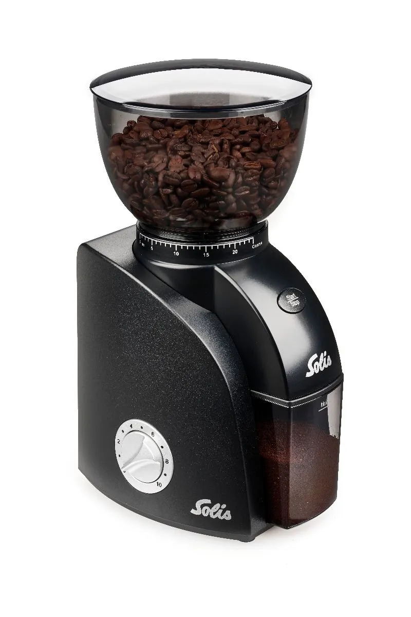 Solis Scala Zero Static, Kaffekvarn, 300 g, Rostfritt stål, Svart, Silver, ABS synthetics, 135 W
