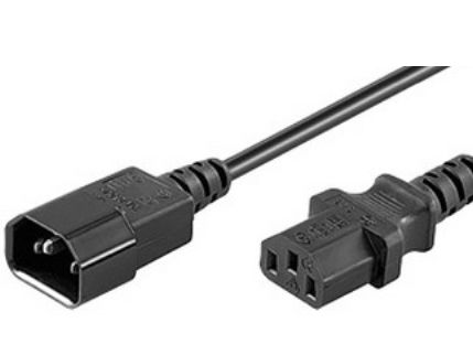 Anslutningskabel C14-C13 Svart 5 m