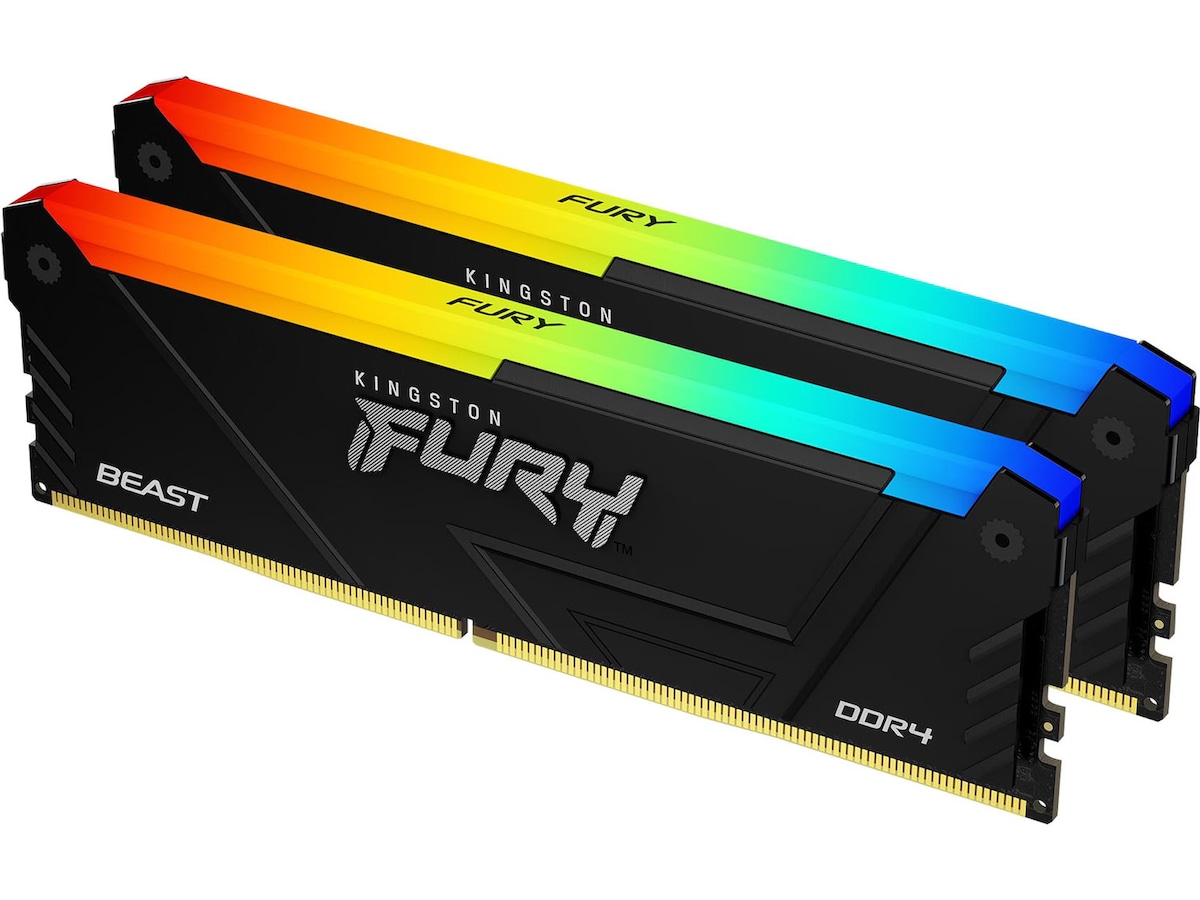 Kingston FURY Beast 16GB DDR4 3200MHz DIMM RGB - CL16, Kit of 2