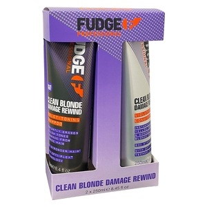 Fudge Clean Blonde Damage Rewind Violet Duo Shampoo & Conditioner 2x250ml 500 ml