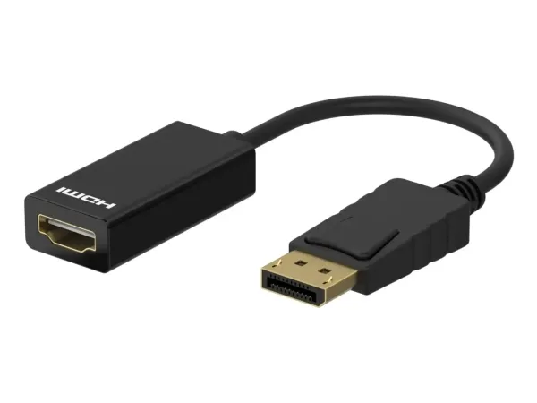 Sinox DisplayPort till HDMI-adapter 4K60Hz 0,1 m, svart