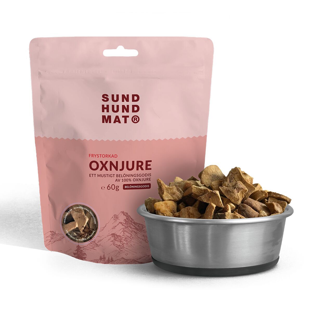 Sund Hundmat Frystorkad Oxnjure 60g