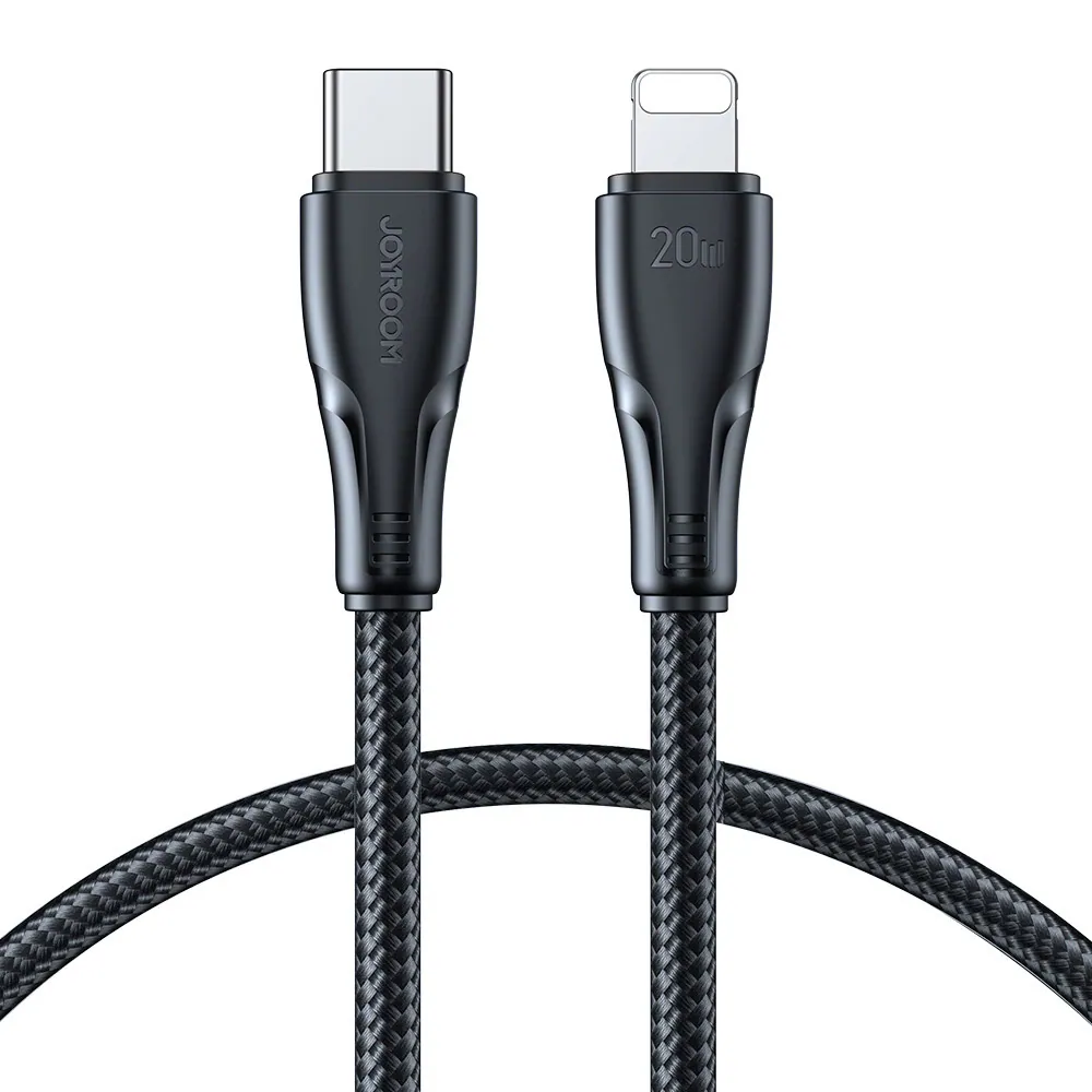Joyroom USB-C till Lightning kabel 20W, 0.25m - Svart