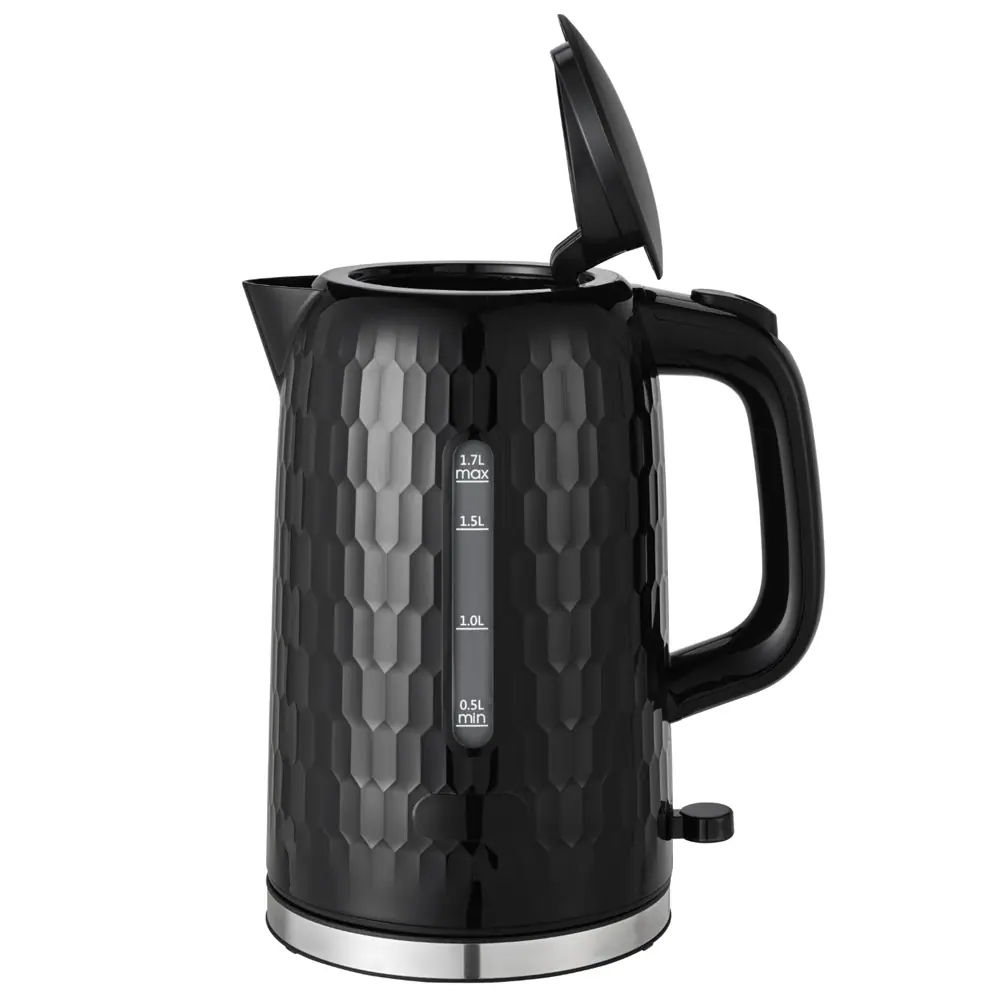 Vattenkokare 1,7L 2200W med automatisk avstängning - svart, bild 2