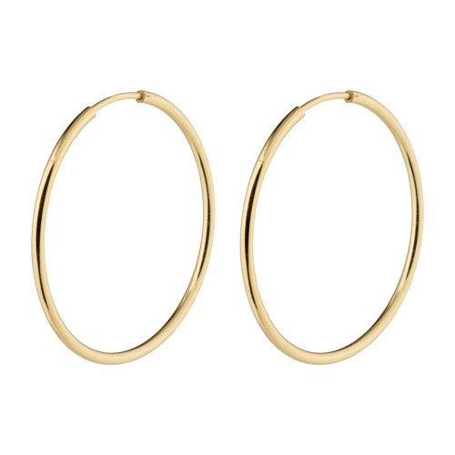 PILGRIM - SANNE Medium Hoop Earrings - Gold-Plated - 26 mm