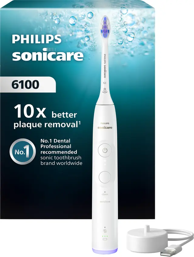 Philips Sonicare 6100 eltandborste, vit