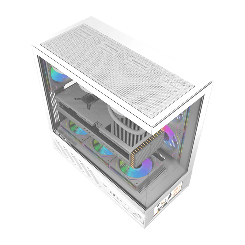 Darkflash DS950V Computer Case with Display + 6 Fans - Chassi - Vit, bild 5