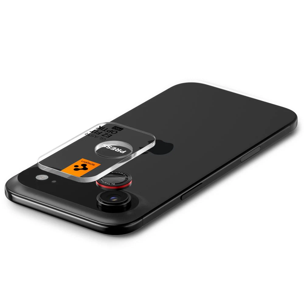 Spigen Optik Pro L-Series, 2-pack skyddsglas för iPhone Air – svart och rött, bild 5