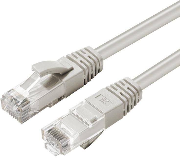 Nätverkskabel MicroConnect oskärmad U/UTP Cat.6a, RJ45, 500MHz, LSZH, 20 meter - Grå, bild 3