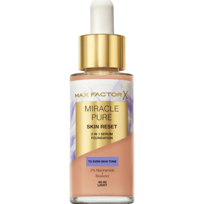 Max Factor Miracle Pure 2In1 Skin Reset Serum Foundation 03 Light 30 ml, bild 4