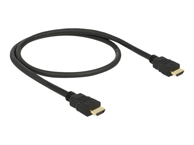 Delock HDMI-kabel med hög hastighet och Ethernet 4K @ 30Hz, 0,5m, bild 3