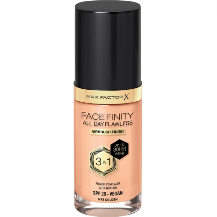 Max Factor All Day Flawless 3in1 Foundation 75 Golden 30 ml, bild 2