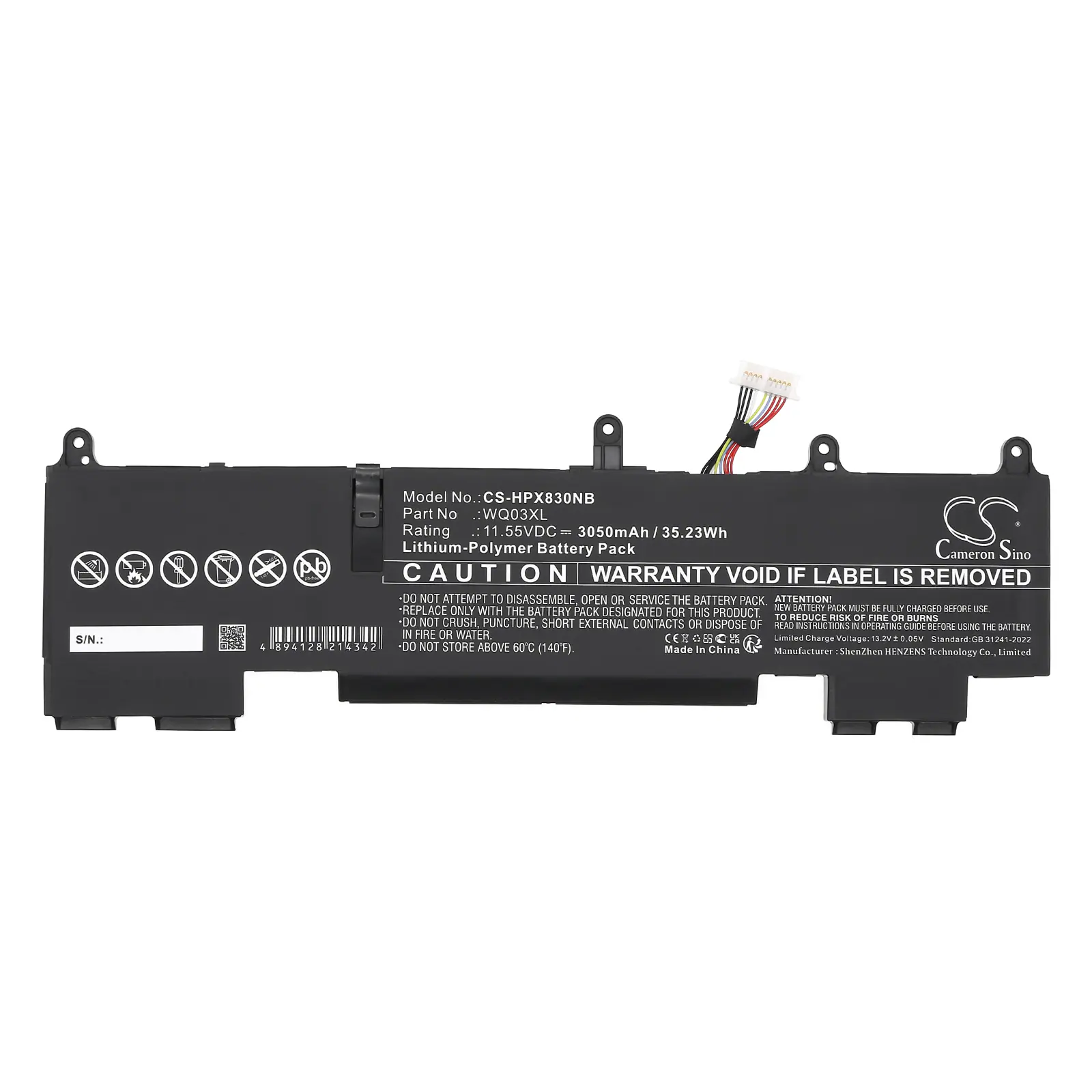 Batteri till Notebook, Bärbar dator för HP Elite X360 1040 14 G10, Elite X360 830 G10, bild 3