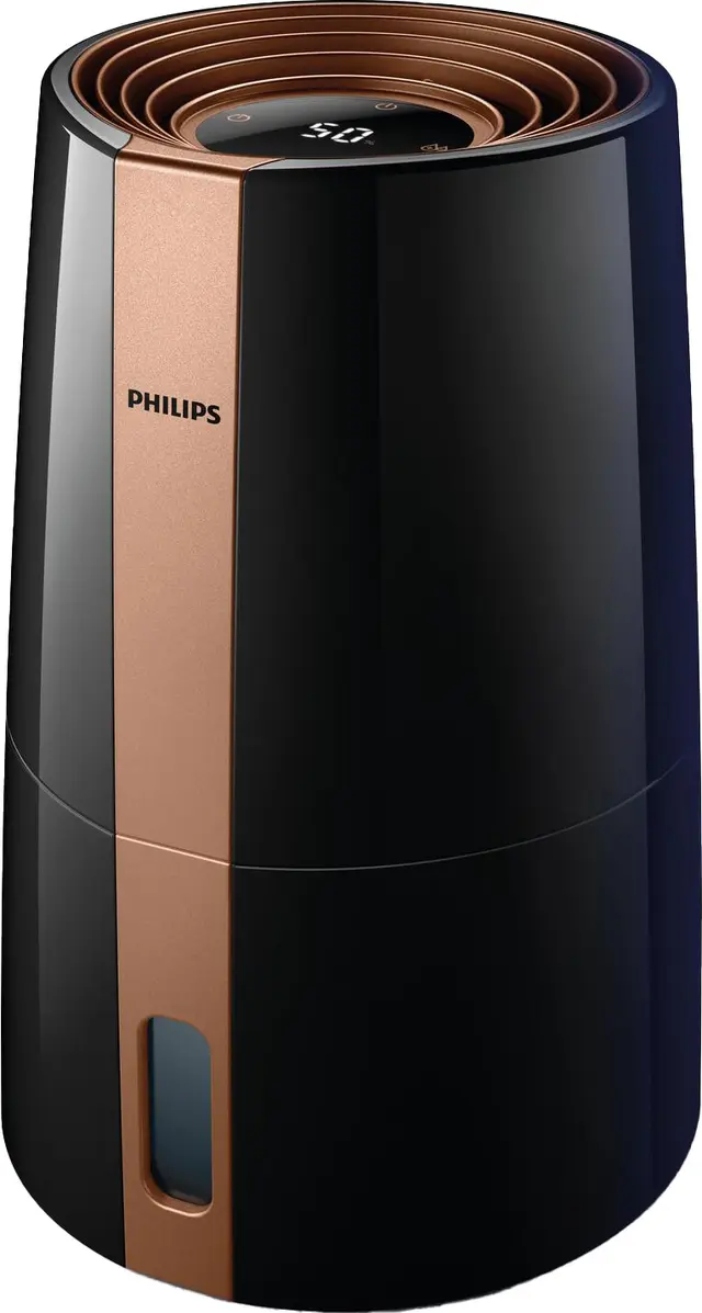 Philips 3000-seriens luftfuktare HU3918/10 (svart och koppar)