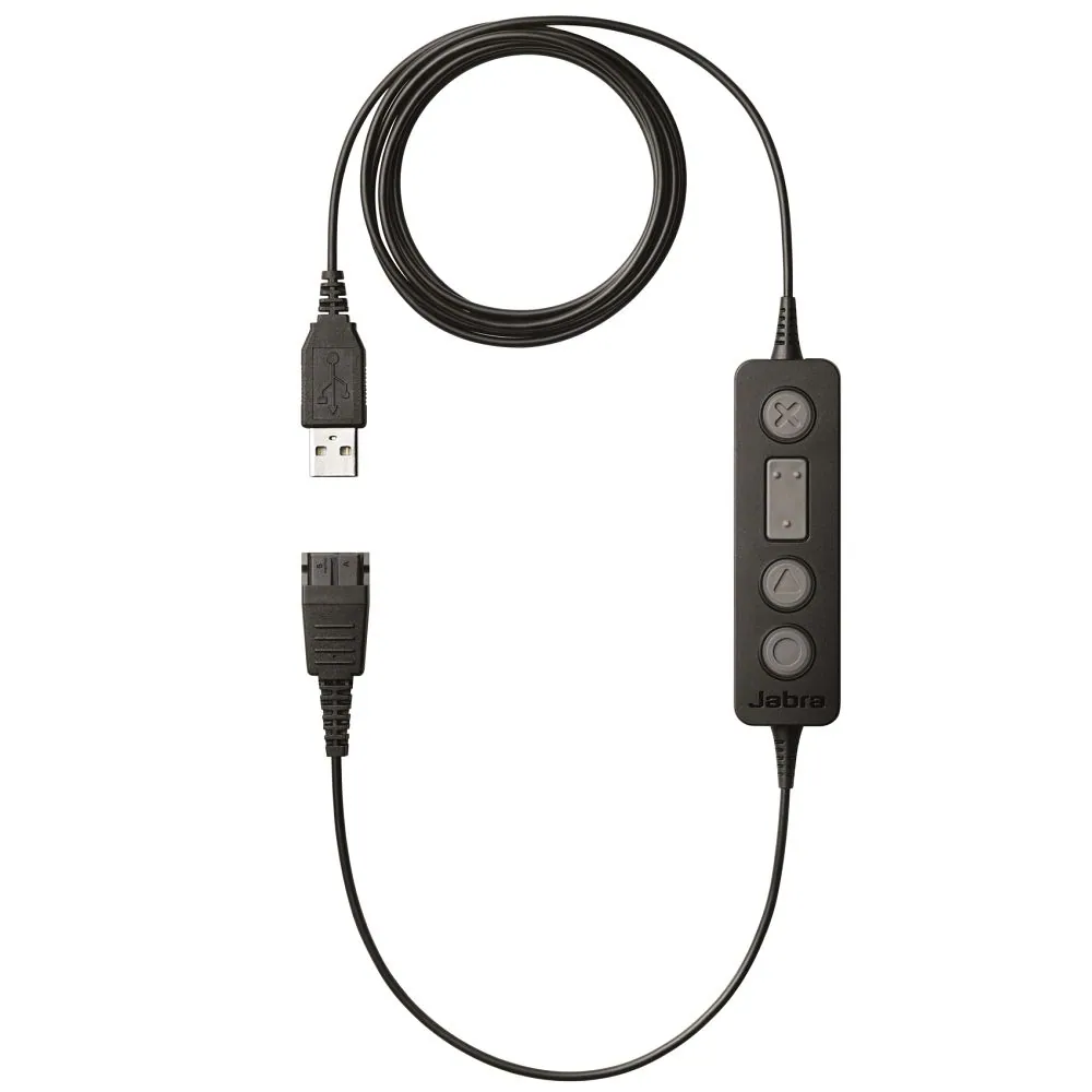 Jabra LINK 260 - Headset-adapter - USB hane till Snabburkoppling - för BIZ 2300 Duo, 2300 MS QD Mono, 2300 QD Mono, 2400 Duo, 2400 Mono Headband