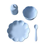 Jack o Juno Little Poppy Servis Pale Blue , 4 st