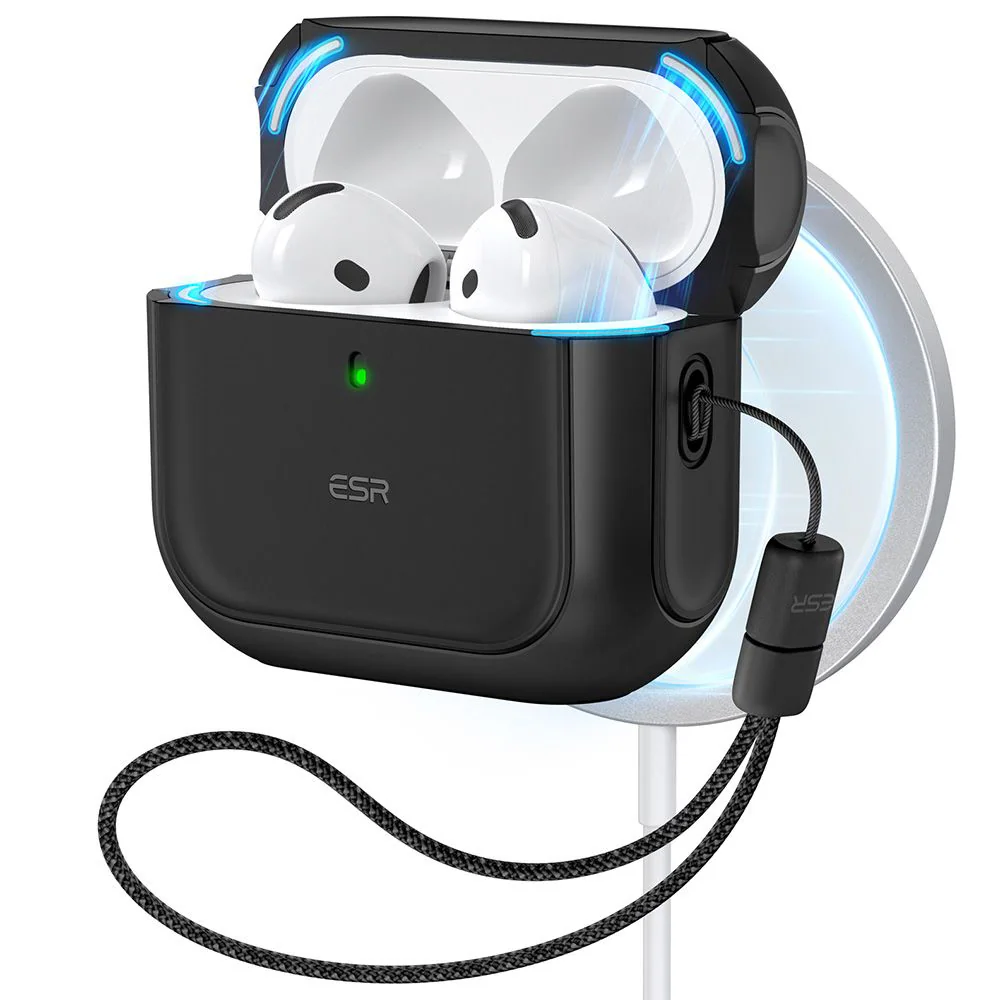 ESR Orbit Halolock MagSafe-fodral för Apple AirPods 4 - svart