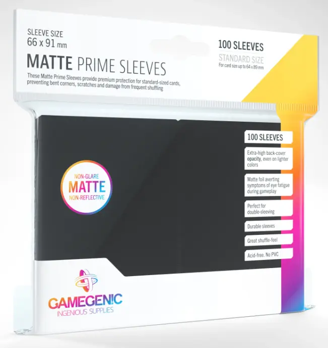Gamegenic Matte Prime Sleeves Black (100 st), bild 5