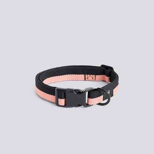 HAY - Dogs Collar Flat M/L (Pink & Black)