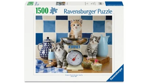 Ravensburger Pussel: Kittens in the Kitchen 1500 Bitar, bild 3