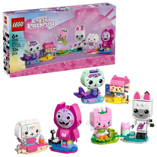 LEGO Gabby's Dollhouse Gabbys klossbyggda kattvänner 11215