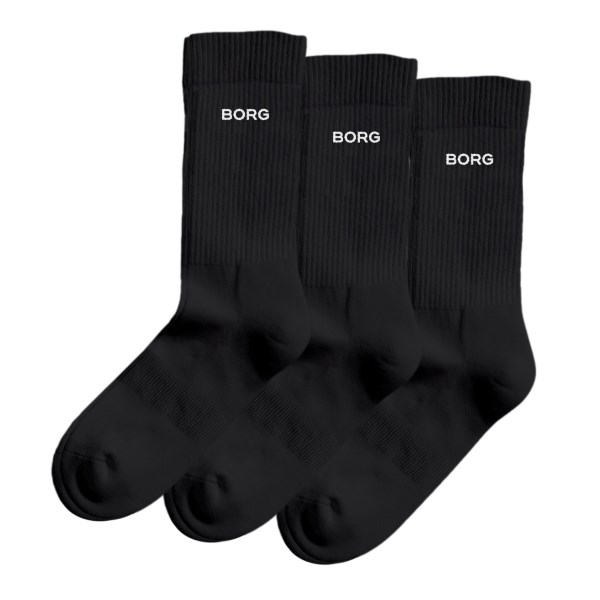 Björn Borg Essential Crew Socks 3 Pack, 43-46, Multipack 2