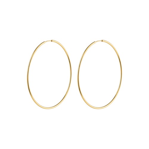PILGRIM - SANNE Large Hoop Earrings - Gold-Plated - 45 mm