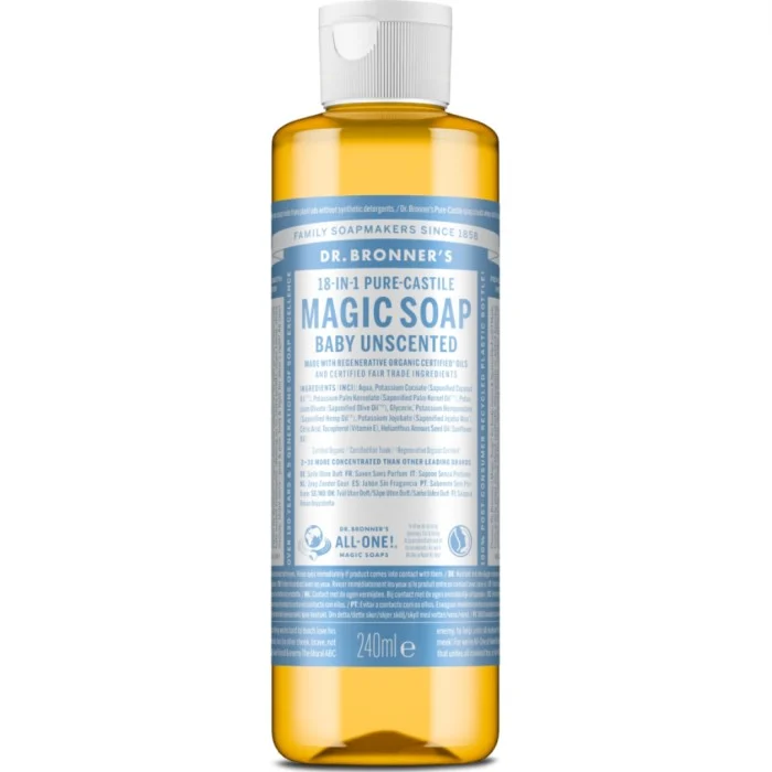 Dr. Bronner's Baby Unscented Liquid Soap 240 ml 240 ml