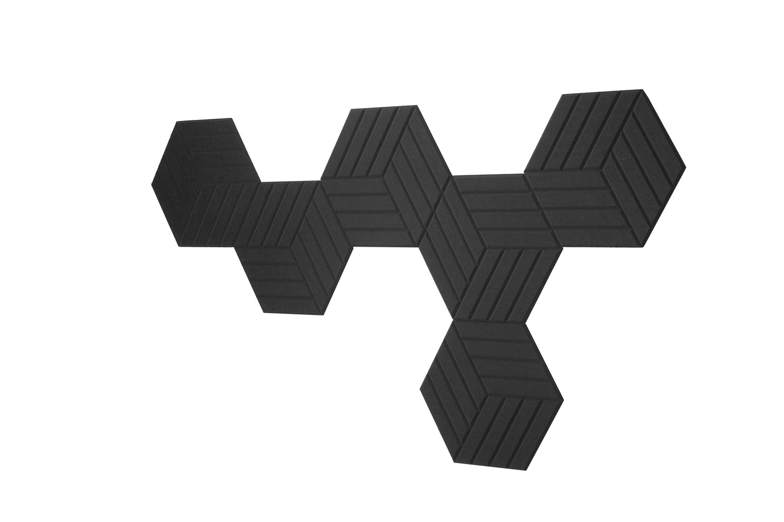 SoundShield Ljudabsorberande Väggpaneler 6-pack 330x355x8mm Hexagon Polyesterfiber