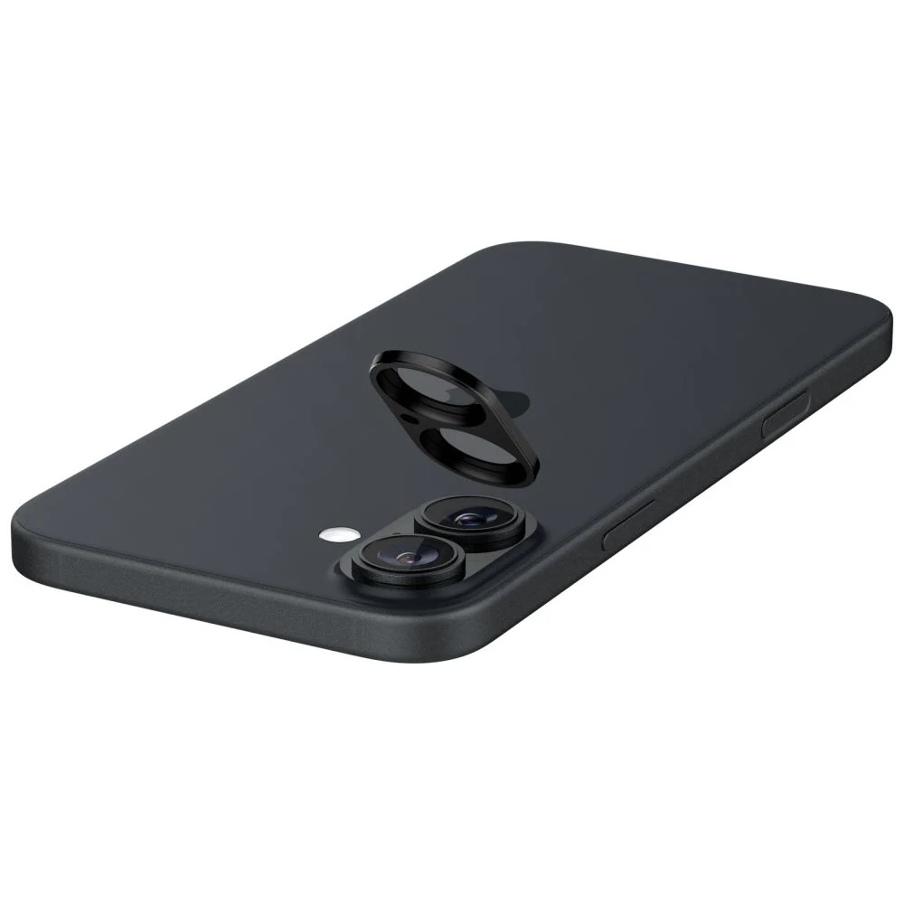 Spigen Optik GLAS.TR Kameraskydd 2-PACK för iPhone 16 / 16 PLUS - Svart, bild 5