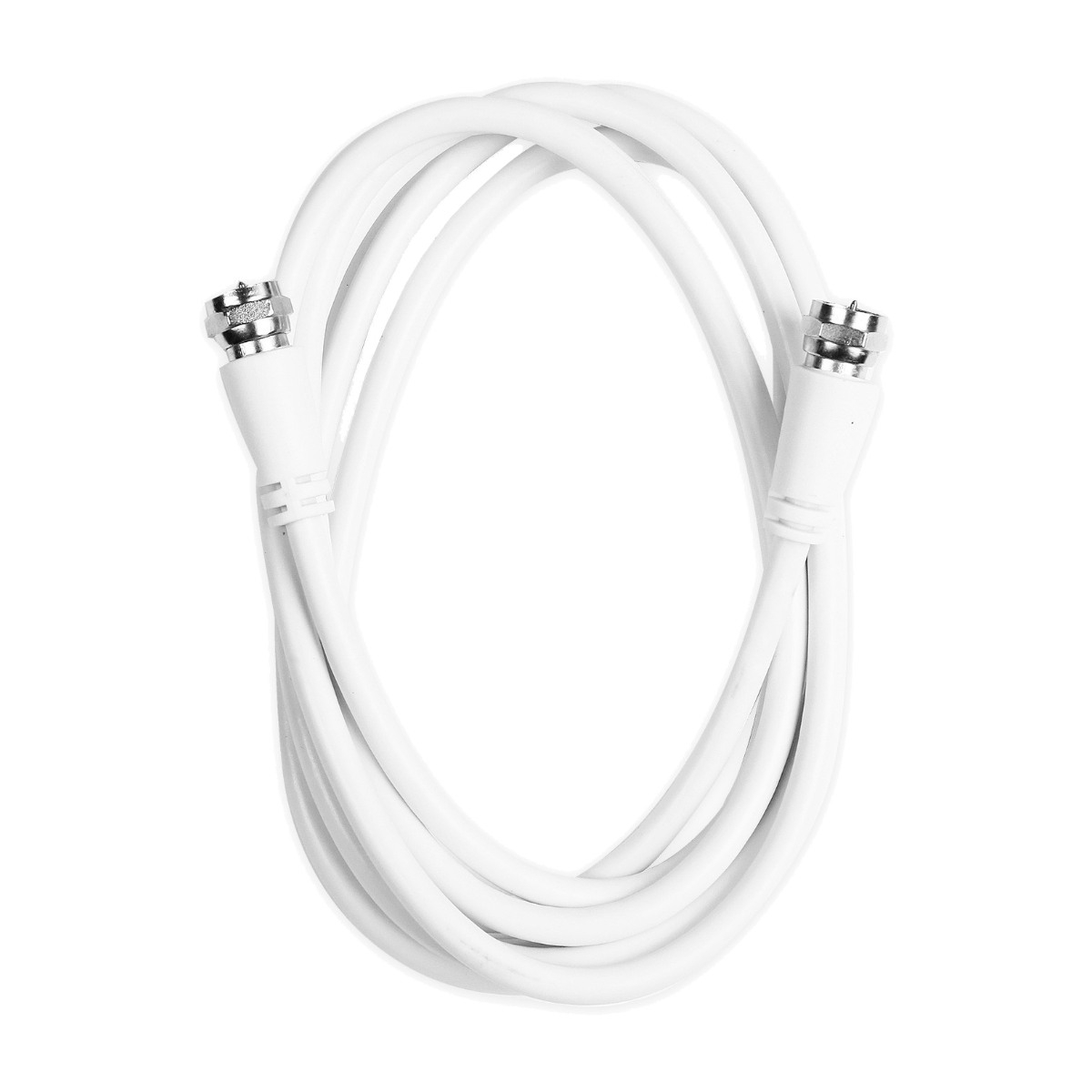Ekon Satellitkabel, Kontakter Typ F hane till hane Typ F 2M- vit