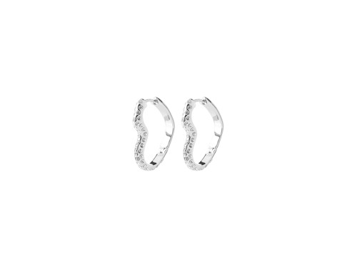 PILGRIM - SORA Heart Earrings - Silver-Plated - 17 mm, bild 2