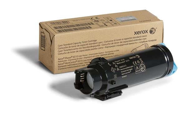 Xerox Phaser 6510 / Workcentre 6515 tonerkassett, Standard, cyan (1 000 sidor), bild 2