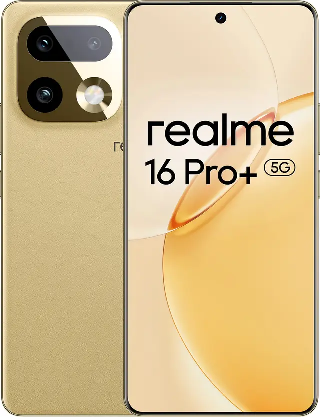 realme 16 Pro+ 5G smartphone 8/256GB (Master Gold), bild 2