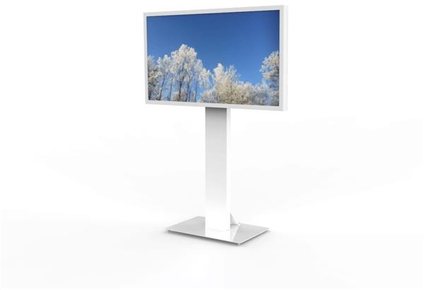 HI-ND Floorstand Standard Glass till 49-65" skärmar - Vit, bild 3
