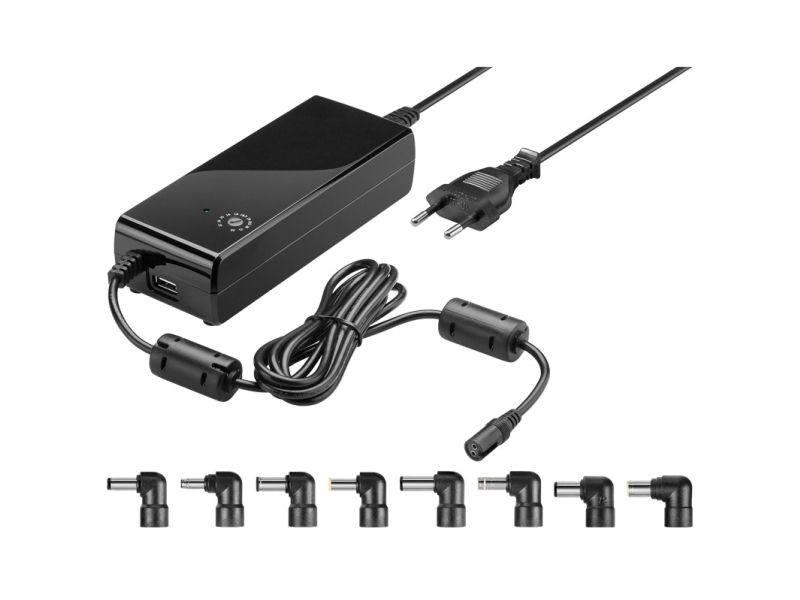 Goobay 55001, Bärbar dator, inomhus, 100 - 240 V, 60 hz, 90 W, 12, 14, 15, 16, 18, 18.5, 19, 19.5, 20, 21, 22 V