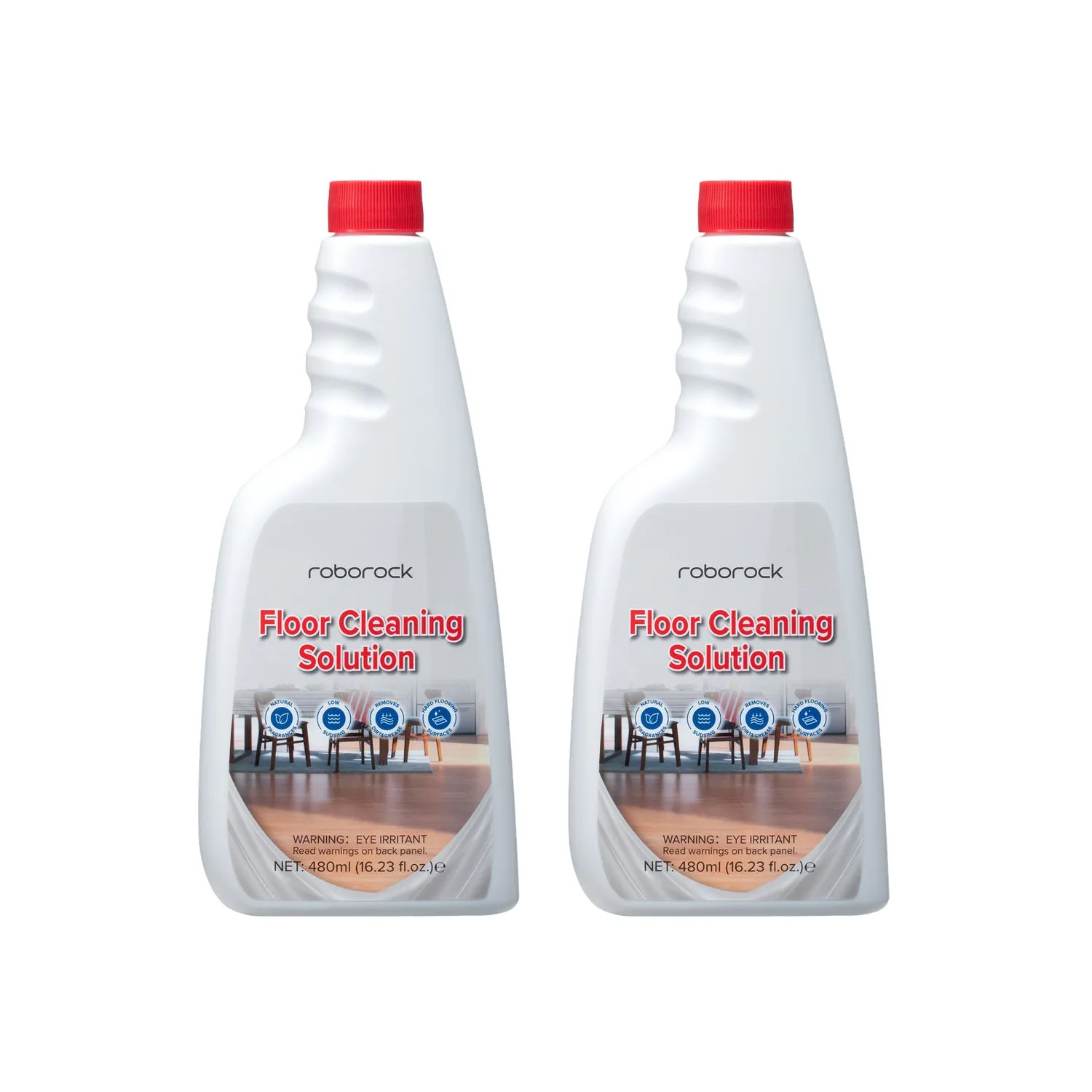 Roborock golvrengöringsmedel 2-pack à 480 ml för robotdammsugare