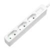 Grenuttag Logilink 3 st 2-pol Typ C (apparatkabel), 1,5m - Vit