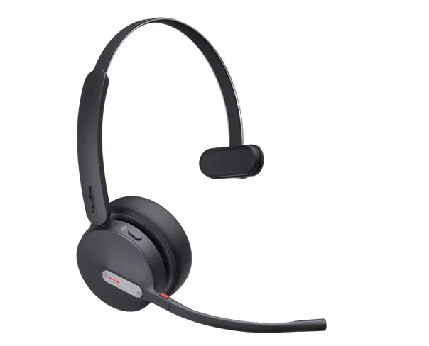 Yealink WH64 Hybrid Mono Teams trådlöst headset, svart