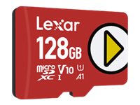 Lexar PLAY - Flash-minneskort - 128 GB - A1 / Video Class V10 / UHS-I U1 / Class10 - mikroSDXC UHS-I