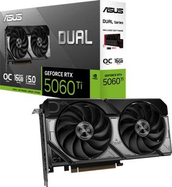 ASUS GeForce RTX 5060 Ti 16GB DUAL OC grafikkort