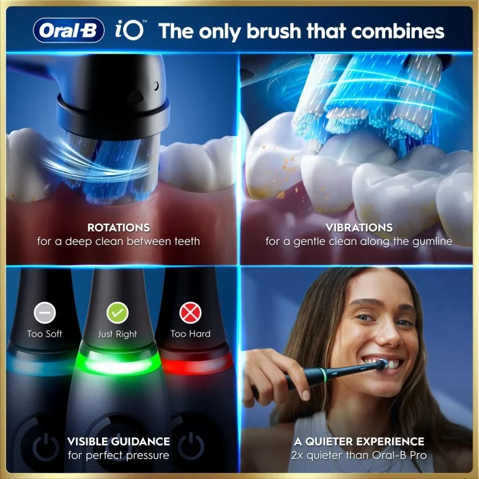 Oral-B iO9 Signature Giftset eltandborste, svart, bild 5