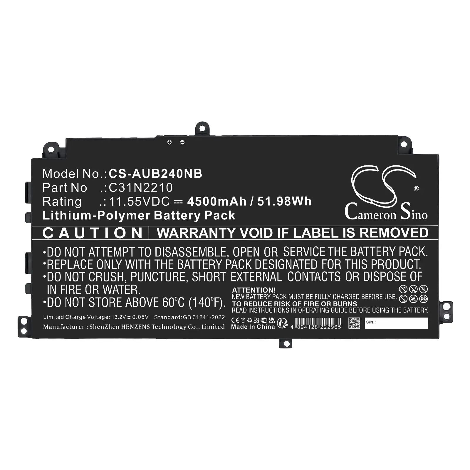 Batteri till Notebook, Bärbar dator för Asus B2402CVA, B2402CVA-EB0248, B2402CVA-XS74 m.fl., bild 5